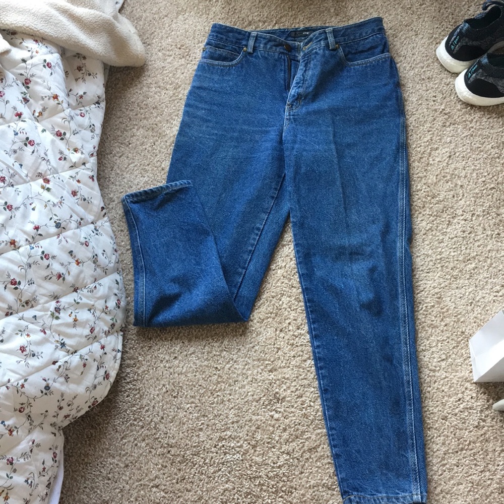 High waisted mom jeans
